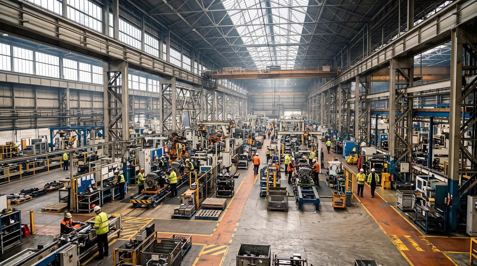 Inside the Jebel Ali factory hall